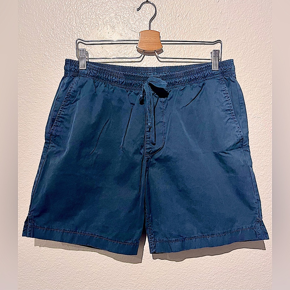 S.K.U. Navy Blue Stretch Cargo Shorts / Elastic Waistband / Size: XL (Men's)